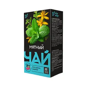 Чай травяной Мятный, Altay Seligor, в фильтр-пакетах, 20 шт х 1.5 г