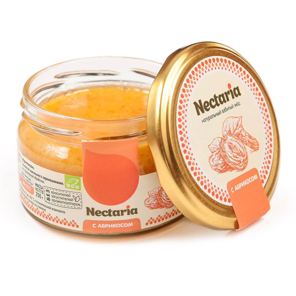 Крем-мёд Nectaria с абрикосом, 250 г