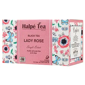 Чай черный Lady Rose, Halpe Tea, в пирамидках, 20 шт х 2 г