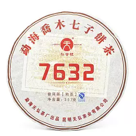 Шу Пуэр "7632", 2016 г,  блин 357 гр.