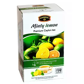 Чай зеленый Мята и лимон, Mabroc, в фильтр-пакетах, 25 шт х 1.5 г