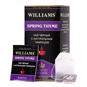 Чай черный с чабрецом Spring Thyme, Williams, в фильтр-пакетах, 25 шт х 2 г