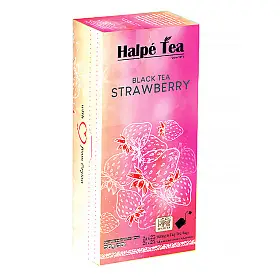Чай черный со вкусом клубники, Halpe Tea, в фильтр-пакетах, 25 шт х 2 г