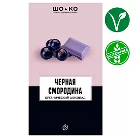 Веганский  шоколад «Черная смородина», плитка, 45 г