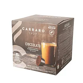 Горячий шоколад в капсулах Cioccolato для кофемашин Nescafe Dolce Gusto, Carraro, 16 шт
