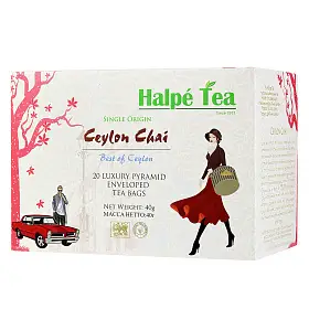 Чай черный Ceylon Chai, Halpe Tea, в пирамидках, 20 шт х 2 г