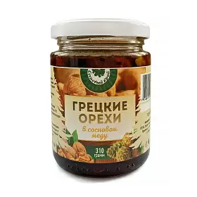 Грецкие орехи в сосновом меду, 310 г