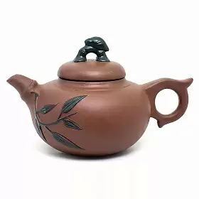 Чайник глиняный Хамелеон "Бамбук", 400 мл
