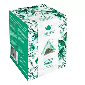 Чай зеленый Зеленый Ветер, в фильтр-пакетах, 15 шт х 2.7 г
