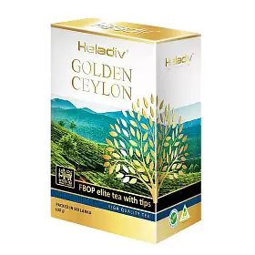 Чай черный Golden Ceylon FBOP Elite Tea with tips, Heladiv, 100 г