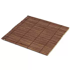 Набор чайных циновок (бамбук), глубокий коричневый, 10 х 10 см, 5 шт/упак