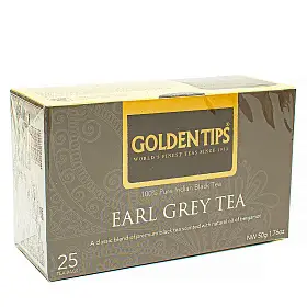 Чай черный Дарджилинг Эрл Грей, Golden Tips, в фильтр-пакетах, 25 шт х 2 г