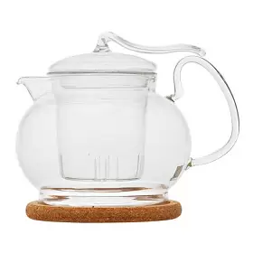 Стеклянный заварочный чайник "Эдельвейс", 450 мл