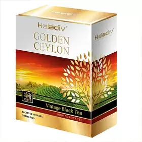 Чай черный Golden Ceylon Vintage Black Tea, HELADIV, в фильтр-пакетах, 100 шт х 2 г