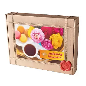 Подарочный набор чая Любимому воспитателю, цветы, ассорти 8 вкусов