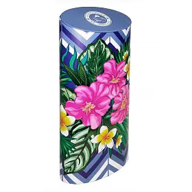 Чай черный в жестяной банке Тропические цветы, фиолетовая, ж/б, 50 г