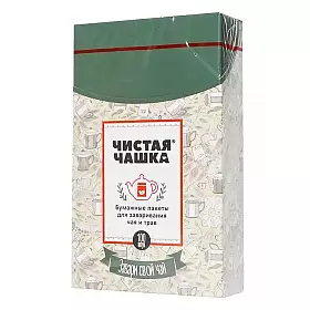 Фильтр-пакеты бумажные для заваривания чая и трав, 9х15 см, 100 шт