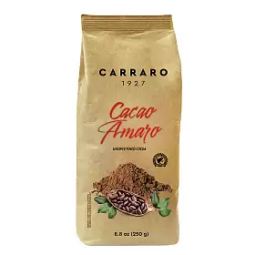 Какао растворимое, Carraro Cacao Amaro, 250 г