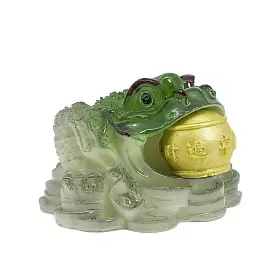 Чайная фигурка "Земляная жаба с шаром", меняющая цвет, 7,5 см