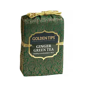 Чай зеленый Имбирь, Golden Tips, мешочек, 100 г