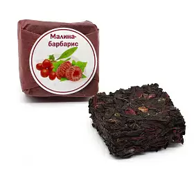 Чай ягодный Малина-барбарис, кубик 5-7 г (промо)