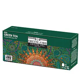Чай зеленый, Greenlands, в фильтр-пакетах, 25 шт х 2 г