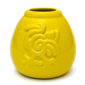 Калабас фарфоровый "Птица жёлтый", 250 мл