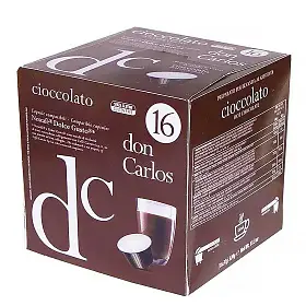 Горячий шоколад в капсулах CIOCCOLATO, для кофемашин Nescafe Dolce Gusto, Don Carlos, 16 шт