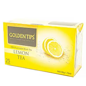 Чай черный Лимон, Golden Tips, в фильтр-пакетах, 25 шт х 2 г