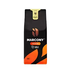 Кофе в зернах ароматизированный Французская ваниль (French Vanilla), Marcony AROMA, 200 г