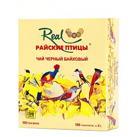 Чай черный Real Райские птицы, в фильтр-пакетах, 100 шт х 2 г