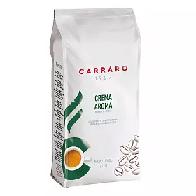 Кофе в зернах Crema Aroma, Carraro, 1 кг