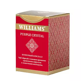 Чай черный c лепестками сафлора и ароматом личи Purple Crystal, Williams, 100 г