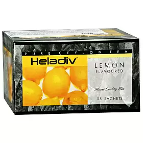 Чай черный SACHETS HD LEMON FLAVOURED BLACK TEA, HELADIV, в фильтр-пакетах, 25 шт х 2 г