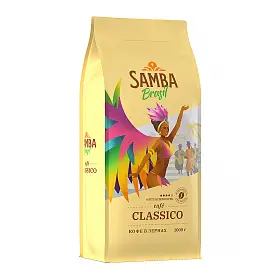 Кофе в зернах Classico, Samba Cafe Brasil, 1000 г