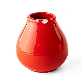Калабас керамический, красный, 180 мл (уцененный товар)