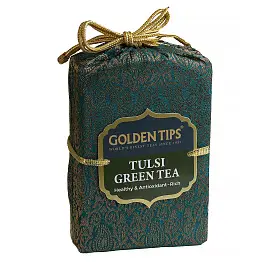Чай зеленый с Тулси, Golden Tips, мешочек, 100 г
