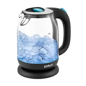 Чайник электрический Kitfort, голубой, KT-654-1