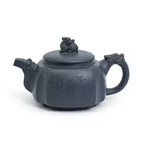 Чайник из глины "Сы Фан Юнь Лун", ручная работа