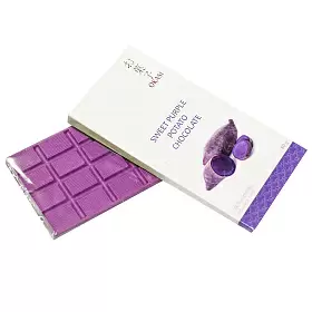 Шоколад Okasi с бататом фиолетовым, плитка, 80 г