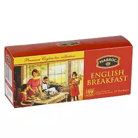 Чай черный Английское чаепитие - Английский завтрак, Mabroc, в фильтр-пакетах, 25 шт х 2 г