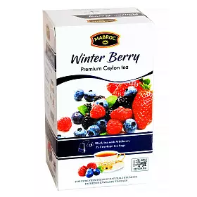 Чай черный Малина и Зимние ягоды, Mabroc, в фильтр-пакетах, 25 шт х 1.5 г