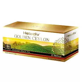 Чай черный Golden Ceylon Vintage Black Tea, HELADIV, в фильтр-пакетах, 25 шт х 2 г