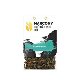 Чай зеленый с шиповником, Marcony, 50 г