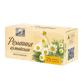 Чай травяной Ромашка в фильтр-пакетах, 25 шт х 1.2 г