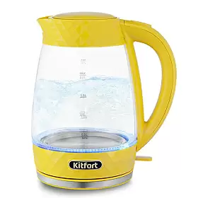Чайник электрический Kitfort, желтый, KT-6123-5