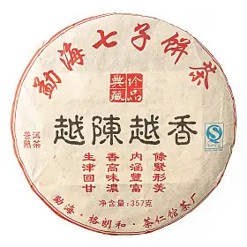 Пуэр шу Юэ Чэнь Юэ Сян (Чем старше, тем ароматнее), 2020 г, блин 357 г
