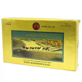 Чай черный Цзин Чжи Фу Чжуань Ча Золотой Верблюд, кирпич, 2016, 700 г