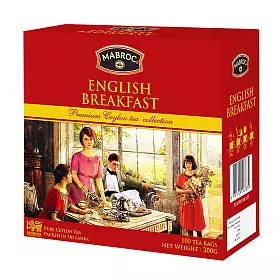 Чай черный Английское чаепитие - Английский завтрак, Mabroc, в фильтр-пакетах, 100 шт х 2 г