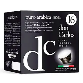 Кофе в капсулах PURO ARABICA для кофемашин Nescafe Dolce Gusto, Don Carlos, 16 шт